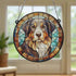 Bernese Mountain Dog Stained Glass Effect Suncatcher